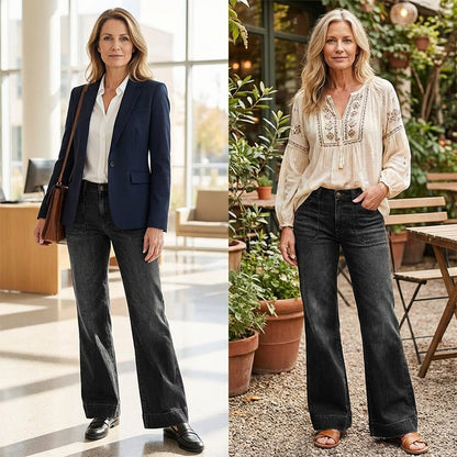 ✨🔥Women's Retro Flare Jeans with Pockets👖