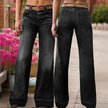 🎁2026 New Arrivals💥Women's Retro Flare Jeans with Pockets