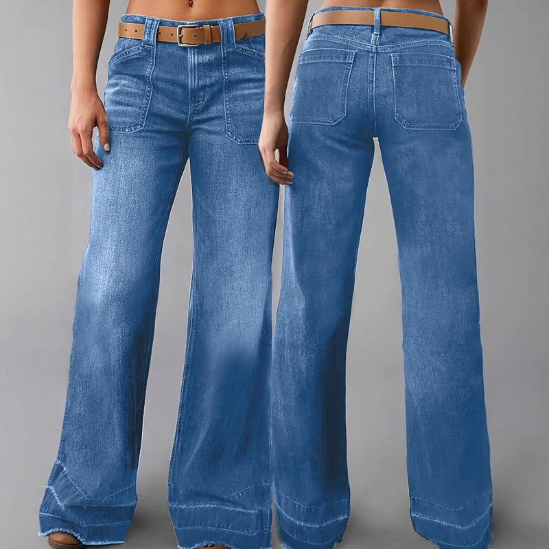 🎁2026 New Arrivals💥Women's Retro Flare Jeans with Pockets