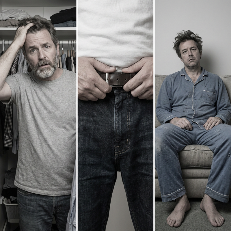 Men's Graphic Print Pullover & Pants Set