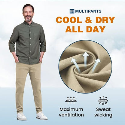 🔥HOT SALE 50 % RABATT🥰 MultiPants – Slitesterke cargobukser med mange lommer og høy elastisitet