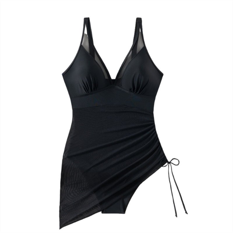 Women’s Sexy One-Piece Mesh Swim Dress
