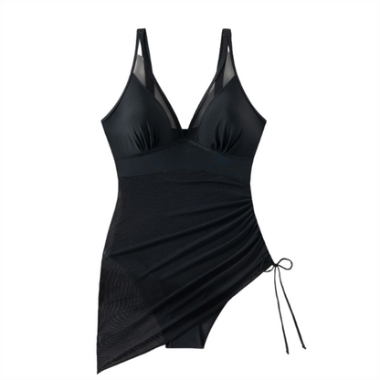 Women’s Sexy One-Piece Mesh Swim Dress