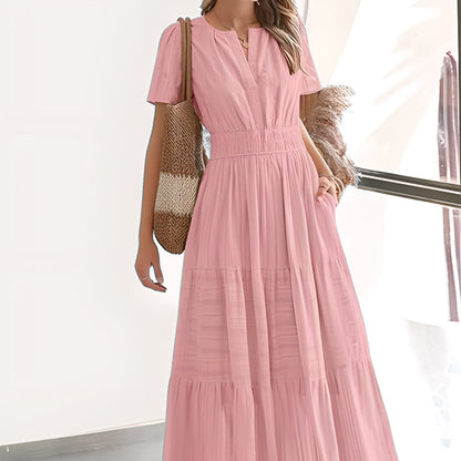 💕SPRING HOT SALE 50% OFF💕Women's Boho Chic Smocked Waist Maxi Dress
