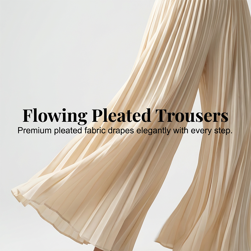 ✨ Elegant V-Neck Pleated Wide-Leg Jumpsuit – Chic, Comfortable & Perfect for Any Occasion 💃💖