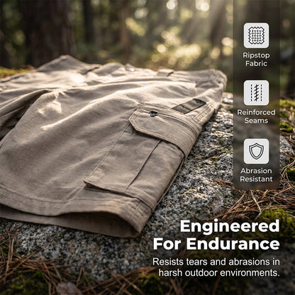 Men's Multi-Pocket Tactical Cargo Shorts