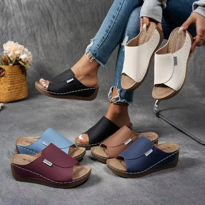 Women's Casual Wedge Slide Sandals
