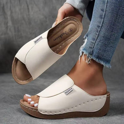 Women's Casual Wedge Slide Sandals