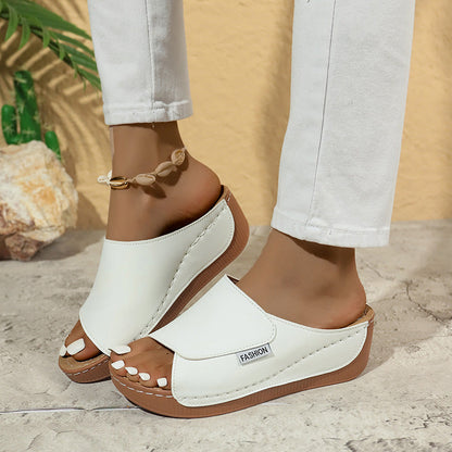 Women's Casual Wedge Slide Sandals