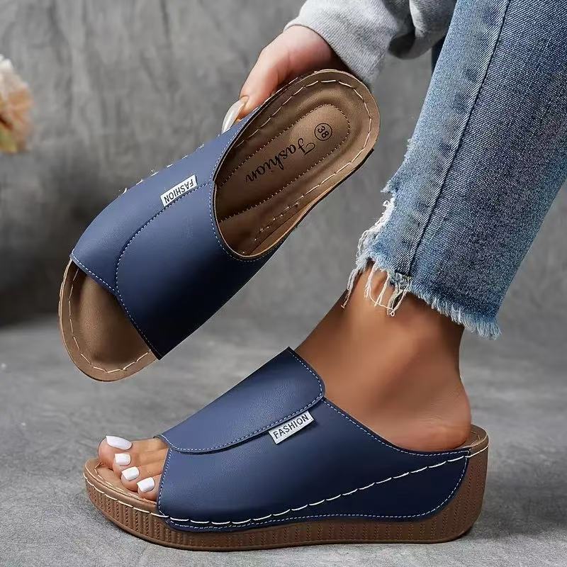 Women's Casual Wedge Slide Sandals