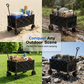 🚚🏕️ 50 % RABATT I BEGRENSET TID! Robust sammenleggbar tralle – 130 liter kapasitet, 80 kg lastekapasitet og terrenghjul