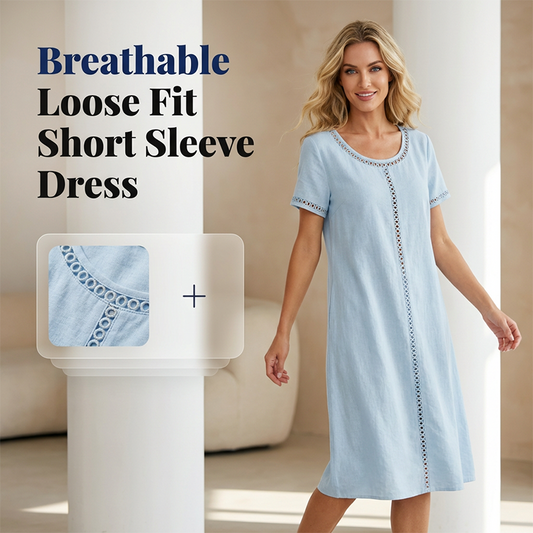 Women's Loose Fit Short Sleeve Dress