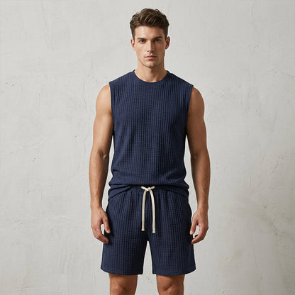 Men's Casual Sportswear Tank Top & Shorts Set