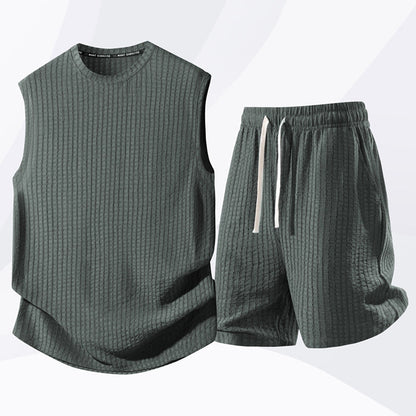 Men's Casual Sportswear Tank Top & Shorts Set
