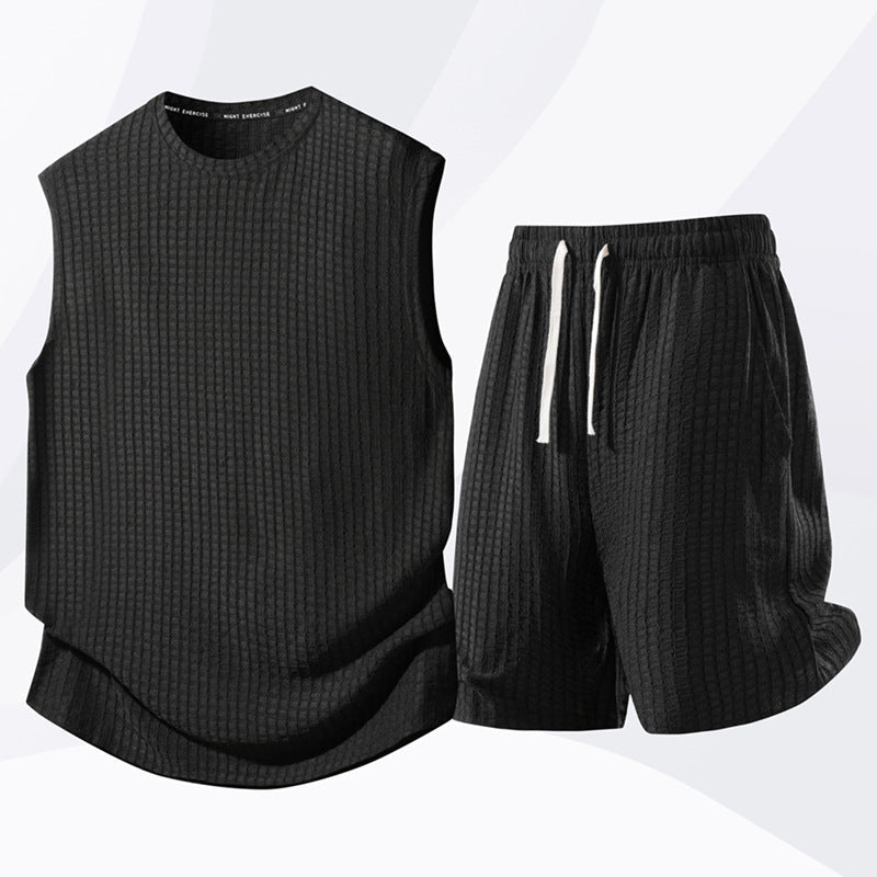 Men's Casual Sportswear Tank Top & Shorts Set