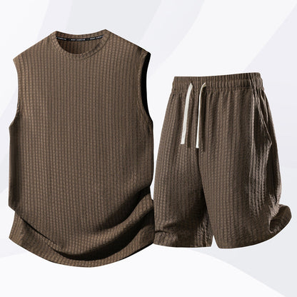 Men's Casual Sportswear Tank Top & Shorts Set