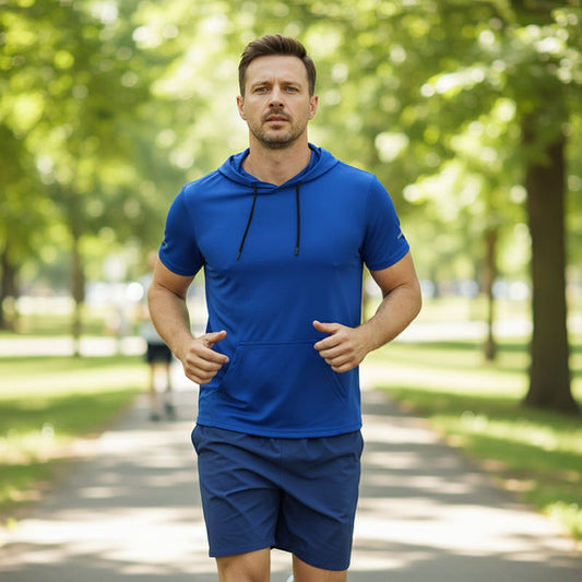 Men's Casual Quick-Dry T-Shirt Hoodie