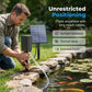 🔥BEGRENSET TID 50 % RABATT!🔥 ☀️ Solcelledrevet damlufter med innebygd luftpumpe🐟