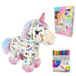DIY-sett for å fargelegge en unicorn-bamse