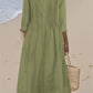 👗🌸 Avslappet maxikjole i pustende bomulls-linne