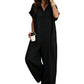 🌿Løs, kortærmet jumpsuit med knapper for damer – komfortabel, flatterende og uanstrengt stilig✨