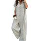 🌿Løs, kortærmet jumpsuit med knapper for damer – komfortabel, flatterende og uanstrengt stilig✨