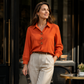 🏆 Salgskongen – halv pris i begrenset tid! Elegant damebluse med reverskrage og knapper