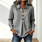 🏆 Salgskongen – halv pris i begrenset tid! Elegant damebluse med reverskrage og knapper
