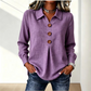 🏆 Salgskongen – halv pris i begrenset tid! Elegant damebluse med reverskrage og knapper