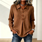 🏆 Salgskongen – halv pris i begrenset tid! Elegant damebluse med reverskrage og knapper