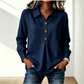 🏆 Salgskongen – halv pris i begrenset tid! Elegant damebluse med reverskrage og knapper