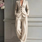 🚀 Nye varer akkurat ankommet – 50% smakstilbud! 2-delers dress med blazer og bukser i casual-stil for kvinner